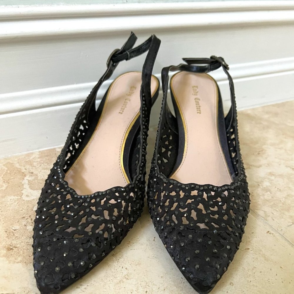 Lady Couture Black Jewel Heels | Women's Size 8 (US)